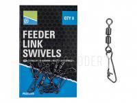 Preston Double Feeder Link Swivels 8 per pack BESTEN KUNSTKODER Angelshop