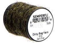 Semperfli Dirty Bug Yarn 5m 5yds - Dark Olive (Dirty) BESTEN KUNSTKODER Angelshop