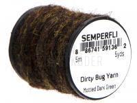 Semperfli Dirty Bug Yarn 5m 5yds - Mottled Dark Green BESTEN KUNSTKODER Angelshop