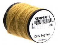 Semperfli Dirty Bug Yarn 5m 5yds - Pale Brown BESTEN KUNSTKODER Angelshop