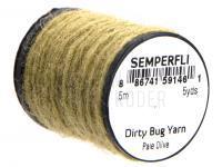 Semperfli Dirty Bug Yarn 5m 5yds - Pale Olive BESTEN KUNSTKODER Angelshop