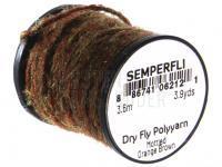 Semperfli Dry Fly Polyyarn 3.6m 3.9yds - Mottled Orange Brown BESTEN KUNSTKODER Angelshop