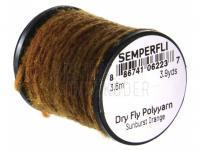 Semperfli Dry Fly Polyyarn 3.6m 3.9yds - Sunburst Orange BESTEN KUNSTKODER Angelshop