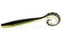 Gummifisch Flagman Striker 2.5 inch | 62mm - Black / Chartreuse BESTEN KUNSTKODER Angelshop