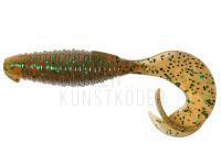 Keitech Gummiköder Flapper Grub 4 inch - LT Pumpkin Green FLK BESTEN KUNSTKODER Angelshop
