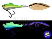 Jig Spinner Nories In The Bait Bass 95mm 12g - BR-139 Green Back Yellow Gold BESTEN KUNSTKODER Angelshop