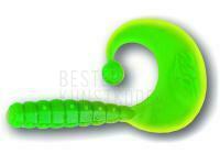 Gummiköder Quantum Magic Trout Curly B-Bobbles 4.2cm 1.1g - Garlic | Yellow/green BESTEN KUNSTKODER Angelshop
