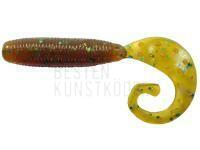 Gummiköder Reins Fat G-Tail Grub 2 inch - 565 Motor Oil Green Flake BESTEN KUNSTKODER Angelshop