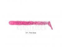 Gummifisch Reins Rockvibe Shad 1.2 inch - 317 Pink Silver