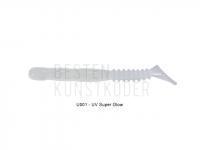 Gummifisch Reins Rockvibe Shad 2 inch - UV001 UV Super Glow BESTEN KUNSTKODER Angelshop