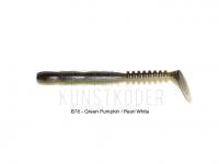 Gummifisch Reins Rockvibe Shad 3 inch - B78 Green Pumpkin / Pearl White BESTEN KUNSTKODER Angelshop