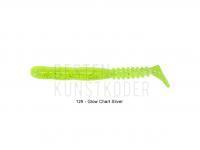 Gummifisch Reins Rockvibe Shad 3.5 inch - 129 Glow Chart Silver BESTEN KUNSTKODER Angelshop