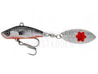 Jig Spinner Savage Gear 3D Sticklebait Tailspin 7.3cm 13g - Black Red Fluo BESTEN KUNSTKODER Angelshop