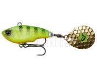 Jig Spinner Savage Gear Fat Tail Spin 8cm 24g - Firetiger Fluo BESTEN KUNSTKODER Angelshop
