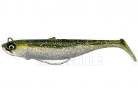 Gummifisch SG Savage Minnow Weedless 12.5cm 28g 2+1pcs - Green Silver BESTEN KUNSTKODER Angelshop