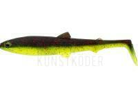 Gummifisch Westin BullTeez Shadtail 7.5cm 4g - Black/Chartreuse BESTEN KUNSTKODER Angelshop