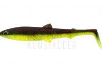 Gummifisch Westin BullTeez Shadtail TPF 9.5cm 7g - Black/Chartreuse BESTEN KUNSTKODER Angelshop