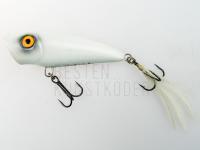 Oberflächenköder Wob-Art Popper Mick 65 F 6.5cm 9g - POF24 Biała Dama (White Lady) BESTEN KUNSTKODER Angelshop