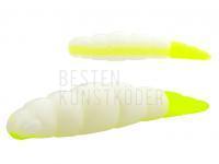 Gummiköder Yochu Cheese Trout Series 1.7 inch | 43mm - 131 White / Hot Chartreuse BESTEN KUNSTKODER Angelshop