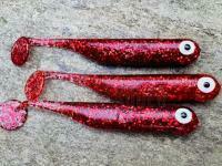 Gummifische Great Fish GF1 49mm 1g - no scent - glitter red BESTEN KUNSTKODER Angelshop