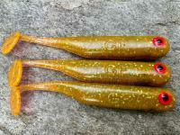 Gummifische Great Fish GF1 49mm 1g - no scent - motor oil green BESTEN KUNSTKODER Angelshop