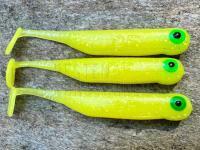 Gummifische Great Fish GF1 49mm 1g - no scent - yellow BESTEN KUNSTKODER Angelshop