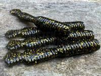 Gummifische Great Fish GF2 Leech 60mm 1.8g - no scent - black & gold BESTEN KUNSTKODER Angelshop