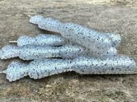 Gummifische Great Fish GF2 Leech 60mm 1.8g - no scent - white pearl BESTEN KUNSTKODER Angelshop