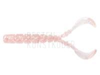 Gummifishe Mustad AJI Worm Chiki-Chiki 1.7" 4.3cm - UV Red Krill Glitter BESTEN KUNSTKODER Angelshop