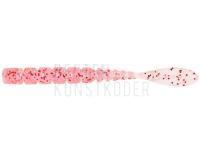 Gummifishe Mustad AJI Worm Fla-Fla 2" 5cm - Clear Red Glitter BESTEN KUNSTKODER Angelshop
