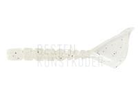 Gummifishe Mustad AJI Worm Hila-Hila 1.7" 4.3cm - White Glow Glitter BESTEN KUNSTKODER Angelshop