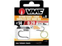 Leader VMC Fluorocarbon Method Feeder Barbless Bait Band 7016B loop | 15cm | 8pcs | #10 | 0.20mm BESTEN KUNSTKODER Angelshop