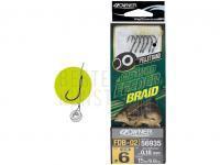 Leaders Owner Method Feeder Braid with Pellet Band FDB-02 10cm #6 0.18mm 15lb 6.8kg 6pcs BESTEN KUNSTKODER Angelshop