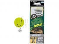 Leaders Owner Method Feeder Braid with Pellet Band FDB-02 10cm #8 0.15mm 10lb 4.6kg 6pcs BESTEN KUNSTKODER Angelshop