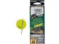 Leaders Owner Method Feeder Braid with Spear FDB-01 10cm 0.18mm #6 15lb 6.8kg 6pcs BESTEN KUNSTKODER Angelshop
