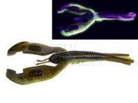 Gummiköder Quantum 4street B-Ass Craw 10cm 7g - green pumpkin chartreuse UV