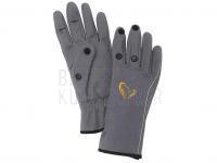 Savage Gear Handschuhe Softshell Glove Grey BESTEN KUNSTKODER Angelshop
