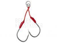 Haken Savage Gear Bloody Assist Hook J DOUBLE ASYMMETRIC #1/0 BESTEN KUNSTKODER Angelshop