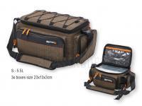 Ködertasche Savage Gear System Box Bags S - 5.5L | 3x boxes size 23x13x3cm | 5 bags PE BESTEN KUNSTKODER Angelshop