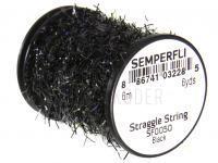Semperfli Straggle String Micro Chenille 6m / 6.5 yards (approx) - SF0050 Black BESTEN KUNSTKODER Angelshop