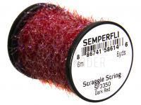 Semperfli Straggle String Micro Chenille 6m / 6.5 yards (approx) - SF3350 Dark Red BESTEN KUNSTKODER Angelshop