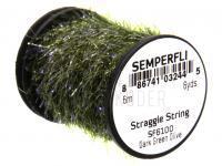 Semperfli Straggle String Micro Chenille 6m / 6.5 yards (approx) - SF6100 Dark Green Olive BESTEN KUNSTKODER Angelshop