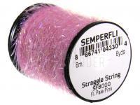 Semperfli Straggle String Micro Chenille 6m / 6.5 yards (approx) - SF8000 Fluoro Pale Pink BESTEN KUNSTKODER Angelshop