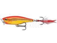 Köder Rapala Skitter Pop 7cm - Steel Gold Fluorescent Red BESTEN KUNSTKODER Angelshop