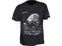 Dragon T-shirt Hells Anglers Black - Carp BESTEN KUNSTKODER Angelshop
