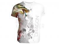 Breathable T-shirt Dragon - pike white M BESTEN KUNSTKODER Angelshop