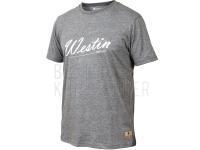 Westin Old School T-shirt | Grey Melange - L BESTEN KUNSTKODER Angelshop
