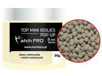 Top Mini Boilies Drilled Pop UP 20g 8mm - WHITE CHOCOLATE