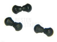 Twin Eyes black - 3mm BESTEN KUNSTKODER Angelshop