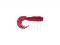 Gummifishe Delalande King 3cm - 34 - Rouge Pailleté Noir BESTEN KUNSTKODER Angelshop